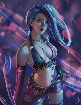Jinx LoL - Adult comics character featured in 9 comics - Profile