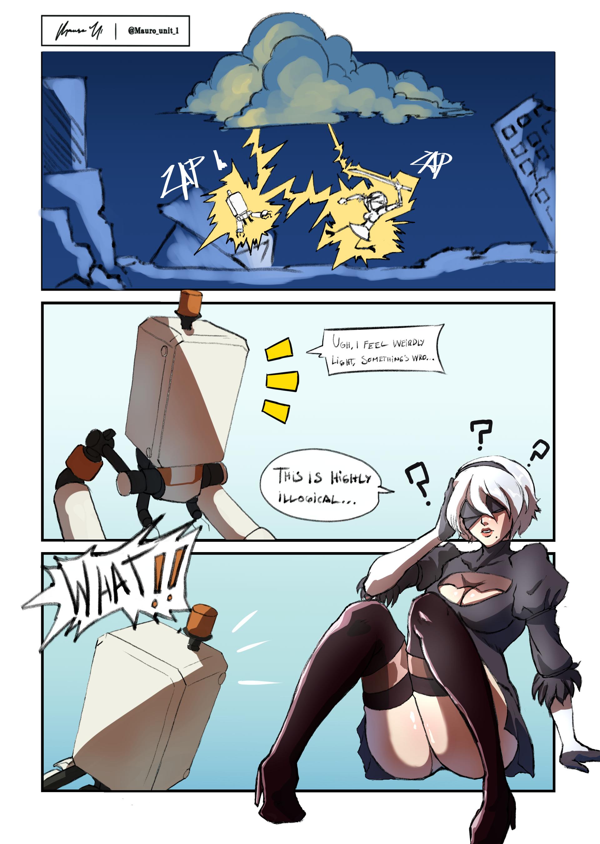 2B or not 2B - adult comic cover