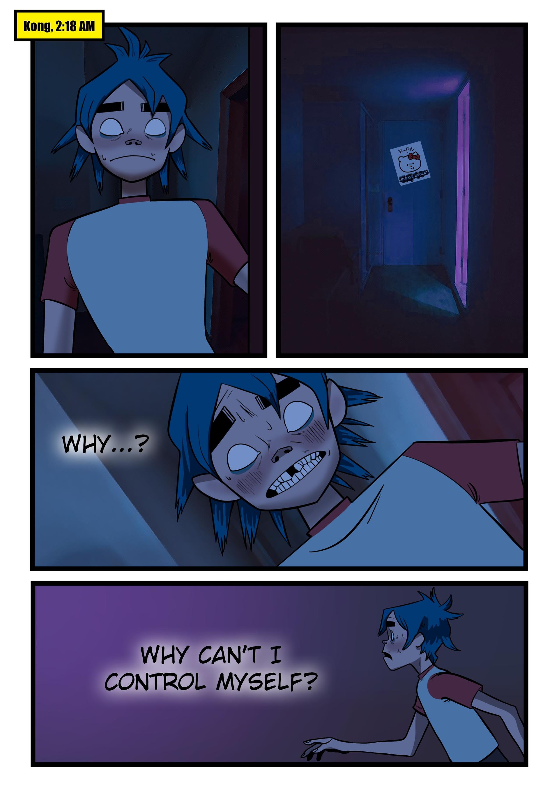 2D and Noodle - adult comic cover