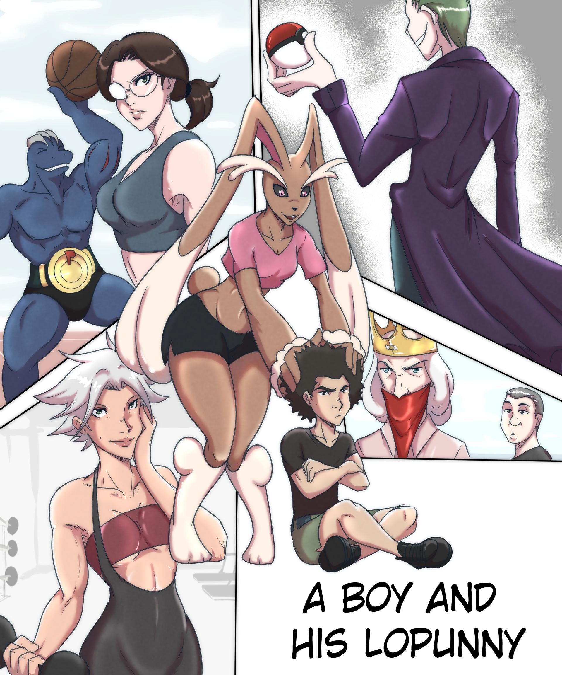 A Boy and his Lopunny - adult comic cover