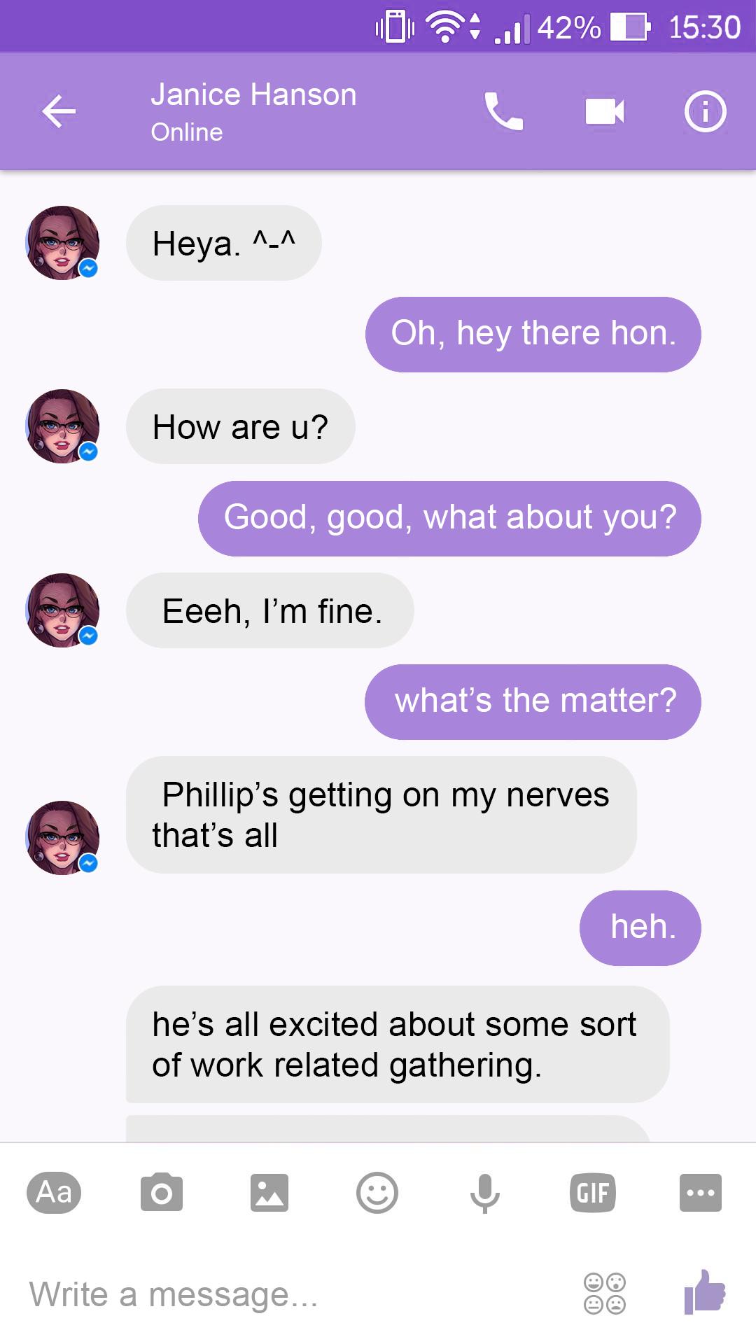 A Chat with Janice - adult comic cover