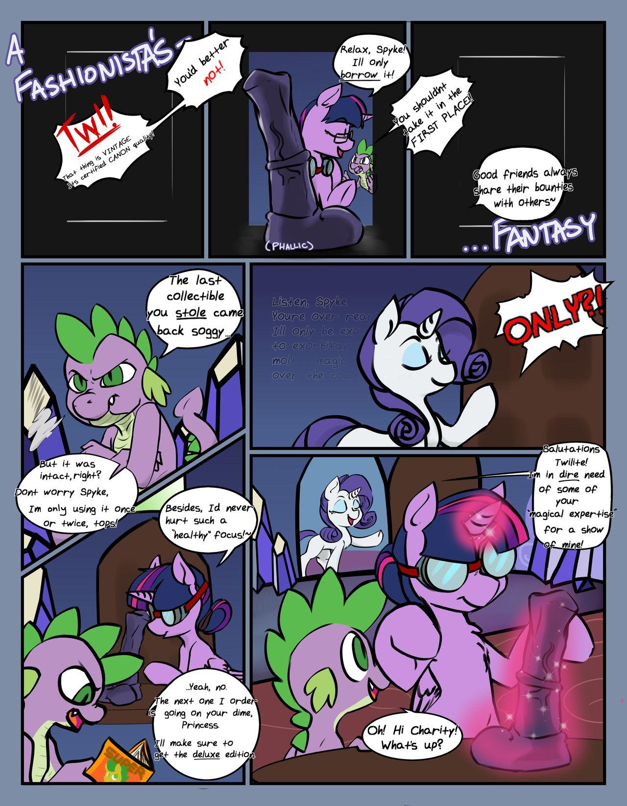 A Fashionista’s Phallic Fantasy - adult comic cover