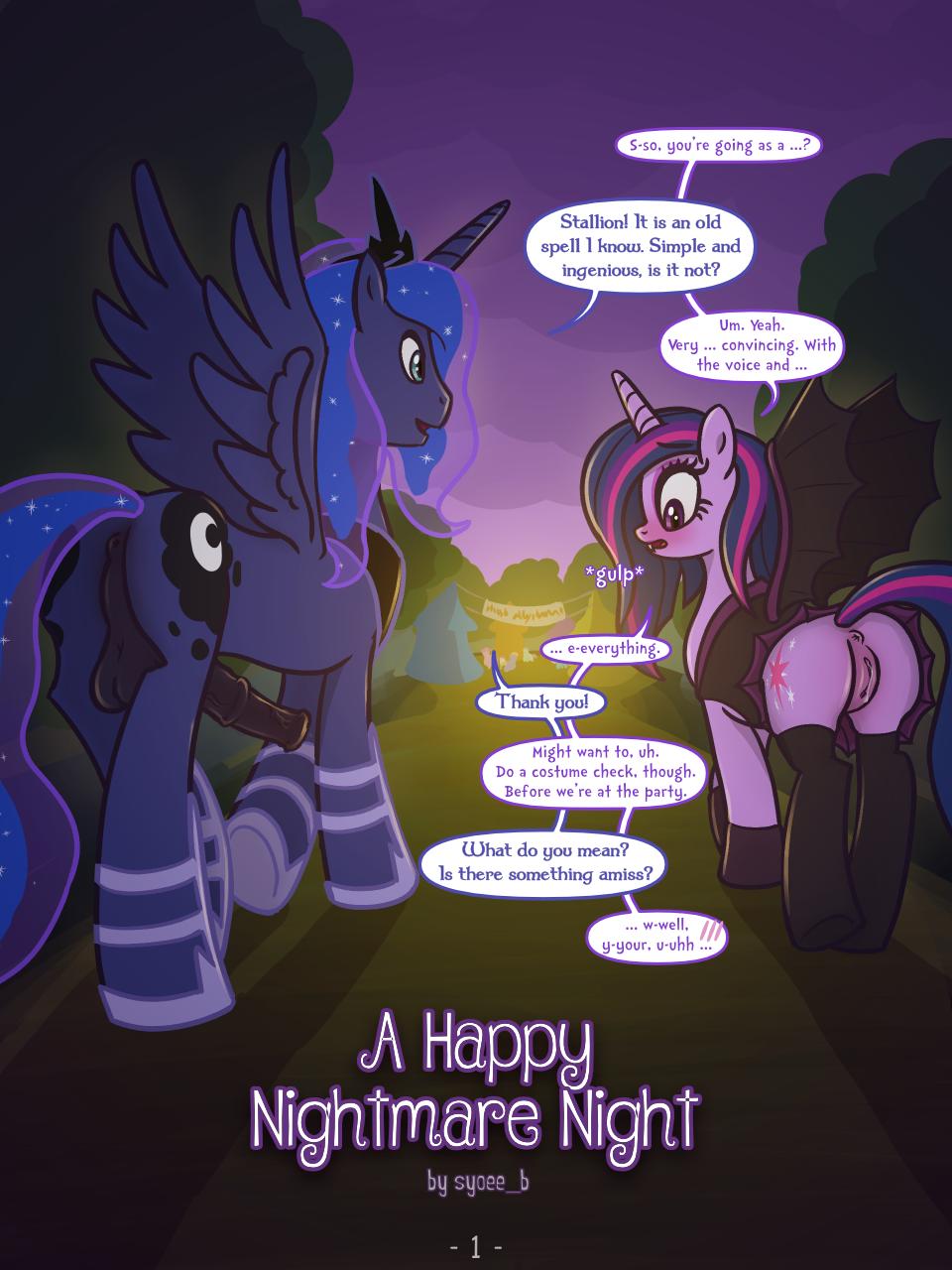 A Happy Nightmare Night - adult comic cover
