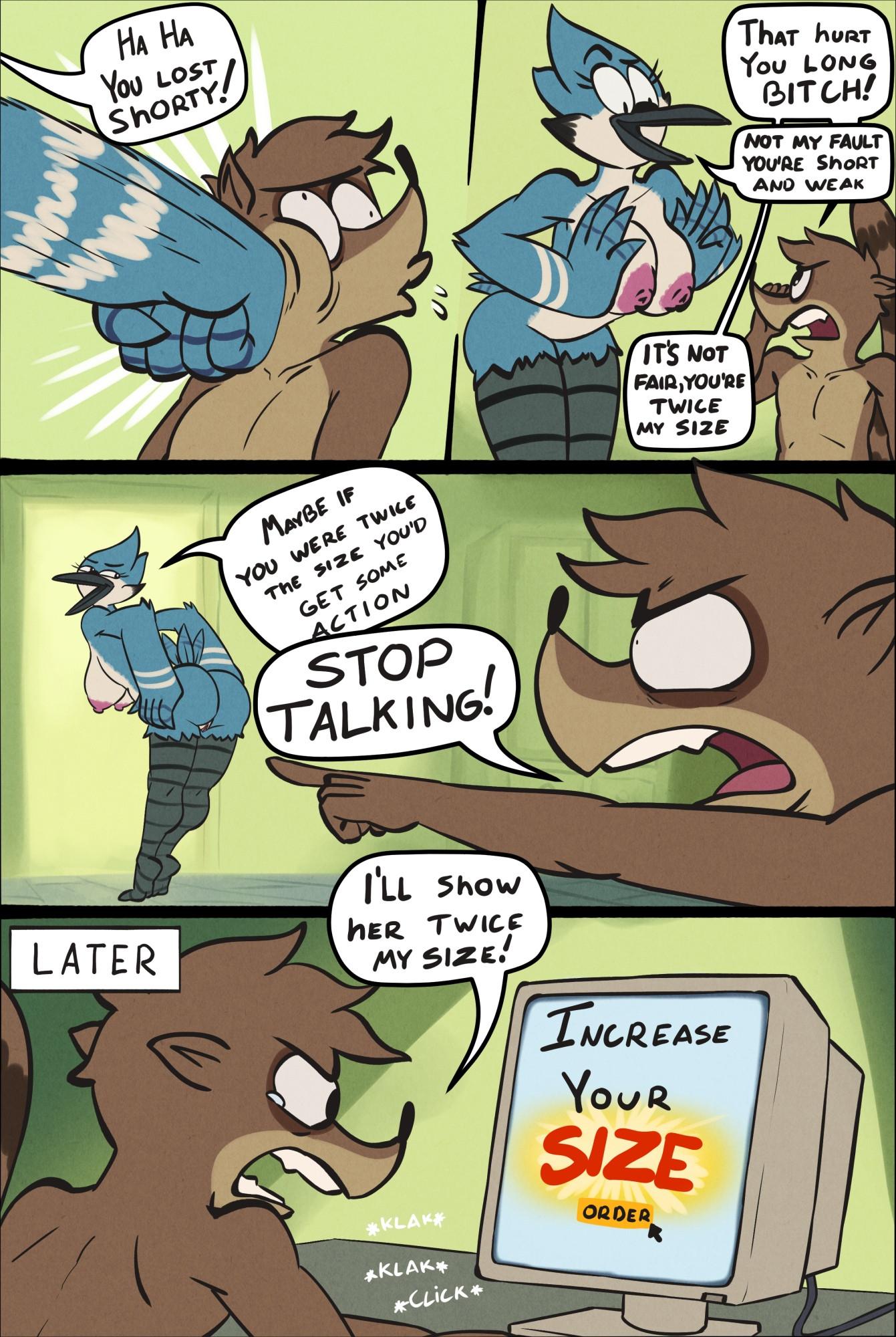 A regular show comic - adult comic cover