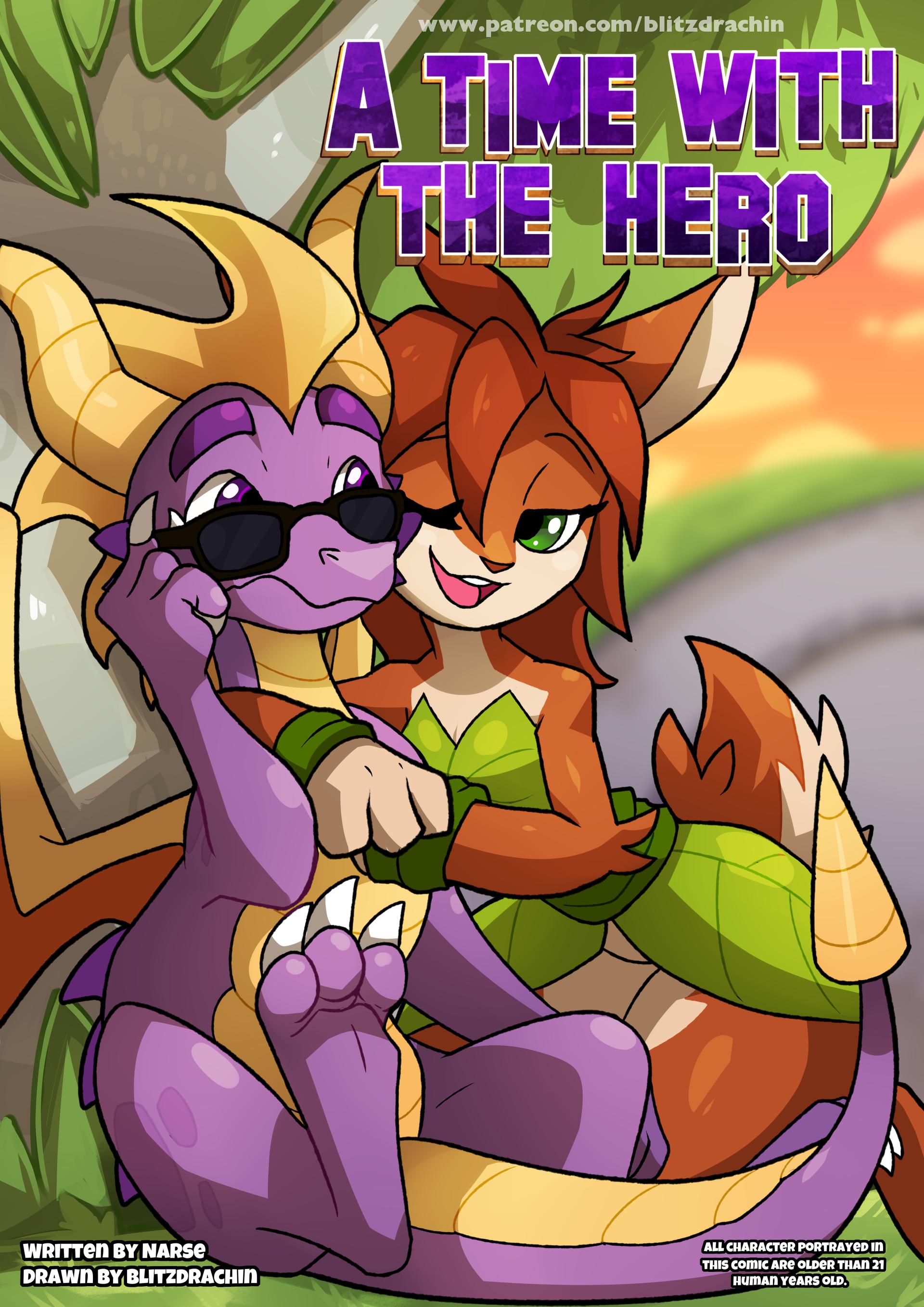 A Time with the Hero - adult comic cover