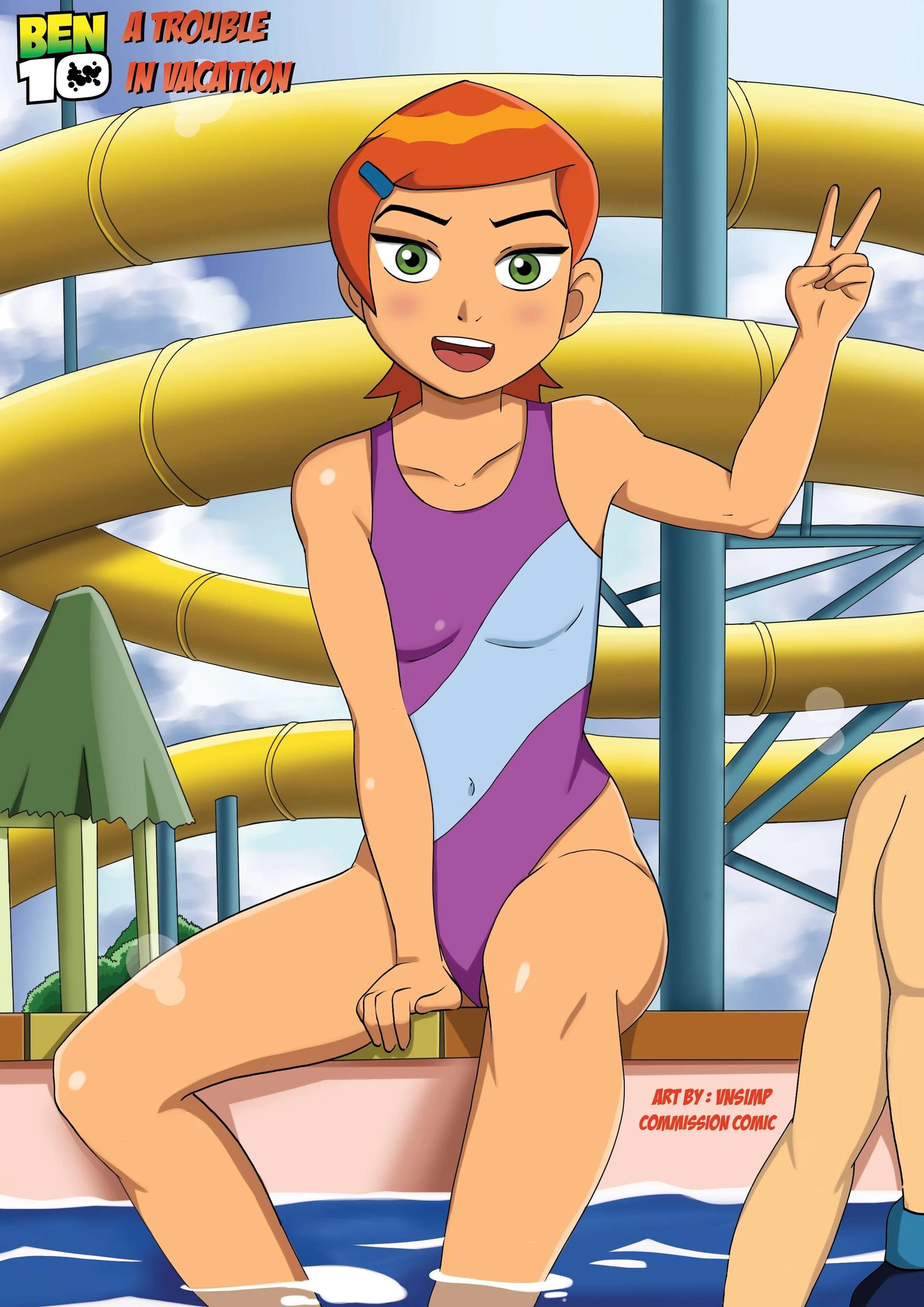 A Trouble in Vacation - adult comic cover