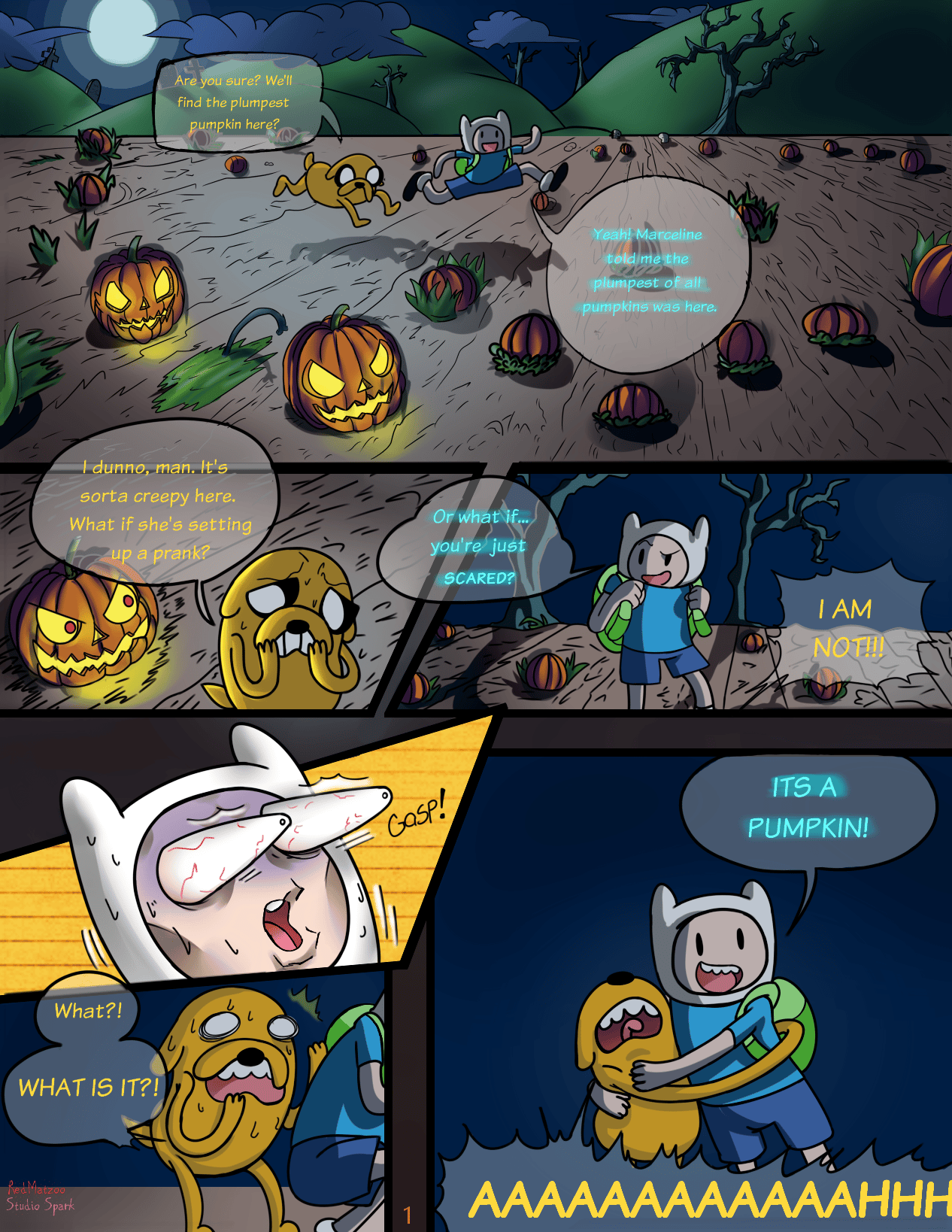 Adventure Time Halloween - adult comic cover
