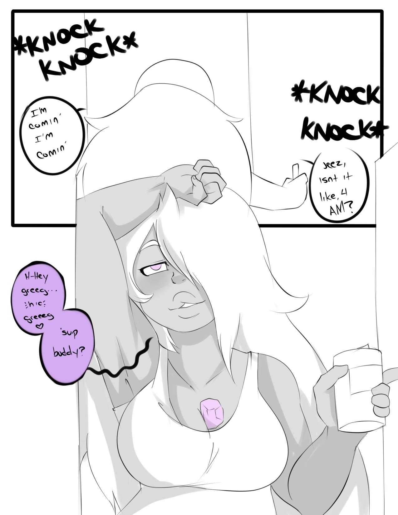 Amethyst's drinking problem - adult comic cover