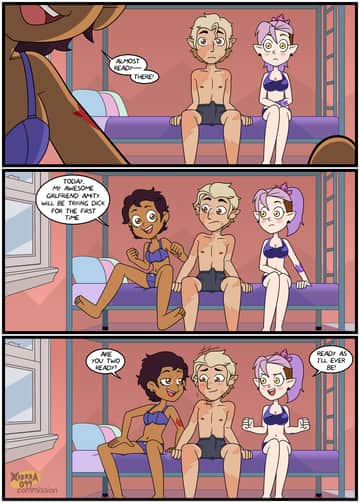 Amity tries dick for the first time - Read free adult comic online