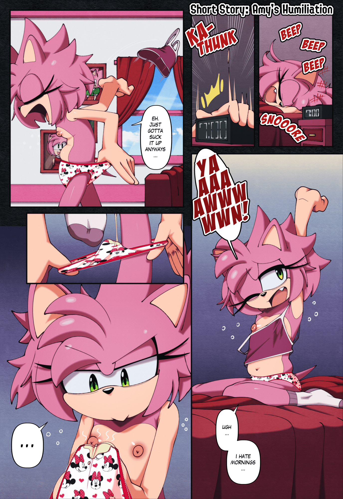 Amy's Humiliation - adult comic cover