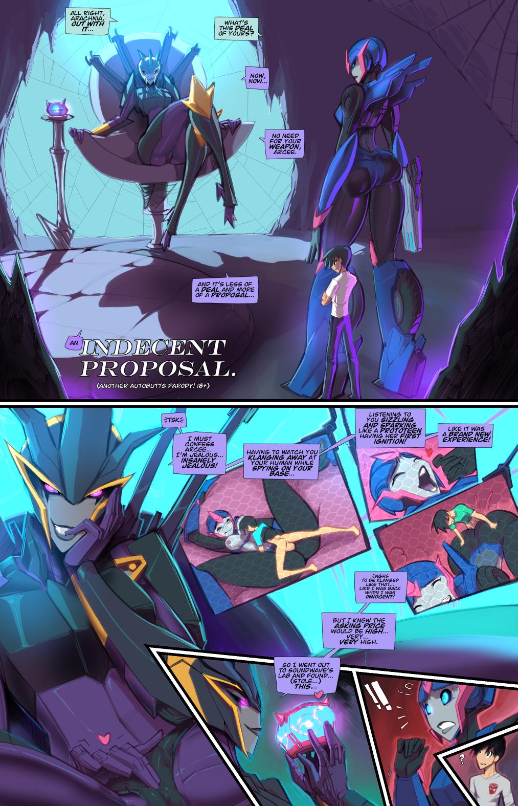An Indcecent Proposal - adult comic cover