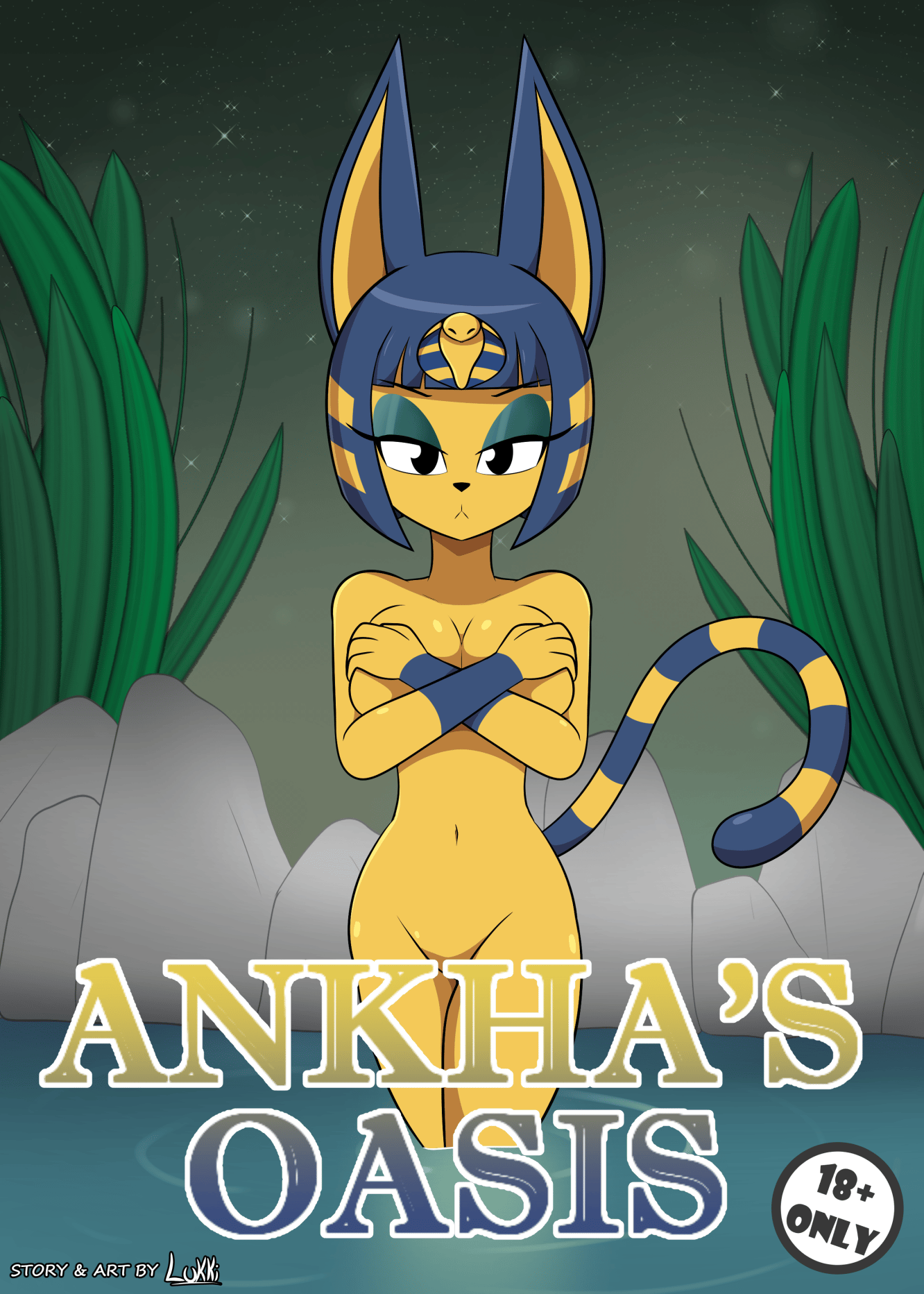 Ankha's Oasis - adult comic cover