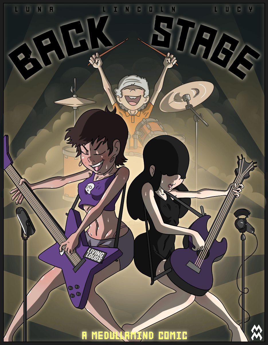 Back Stage - adult comic cover