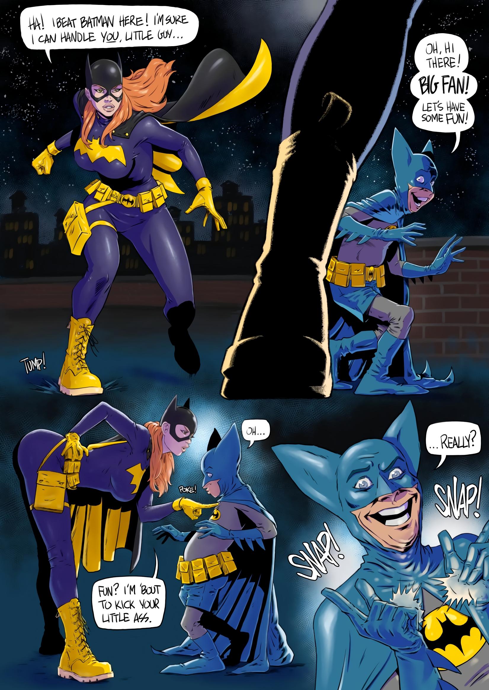 Bat Girl vs Bat Mite - adult comic cover