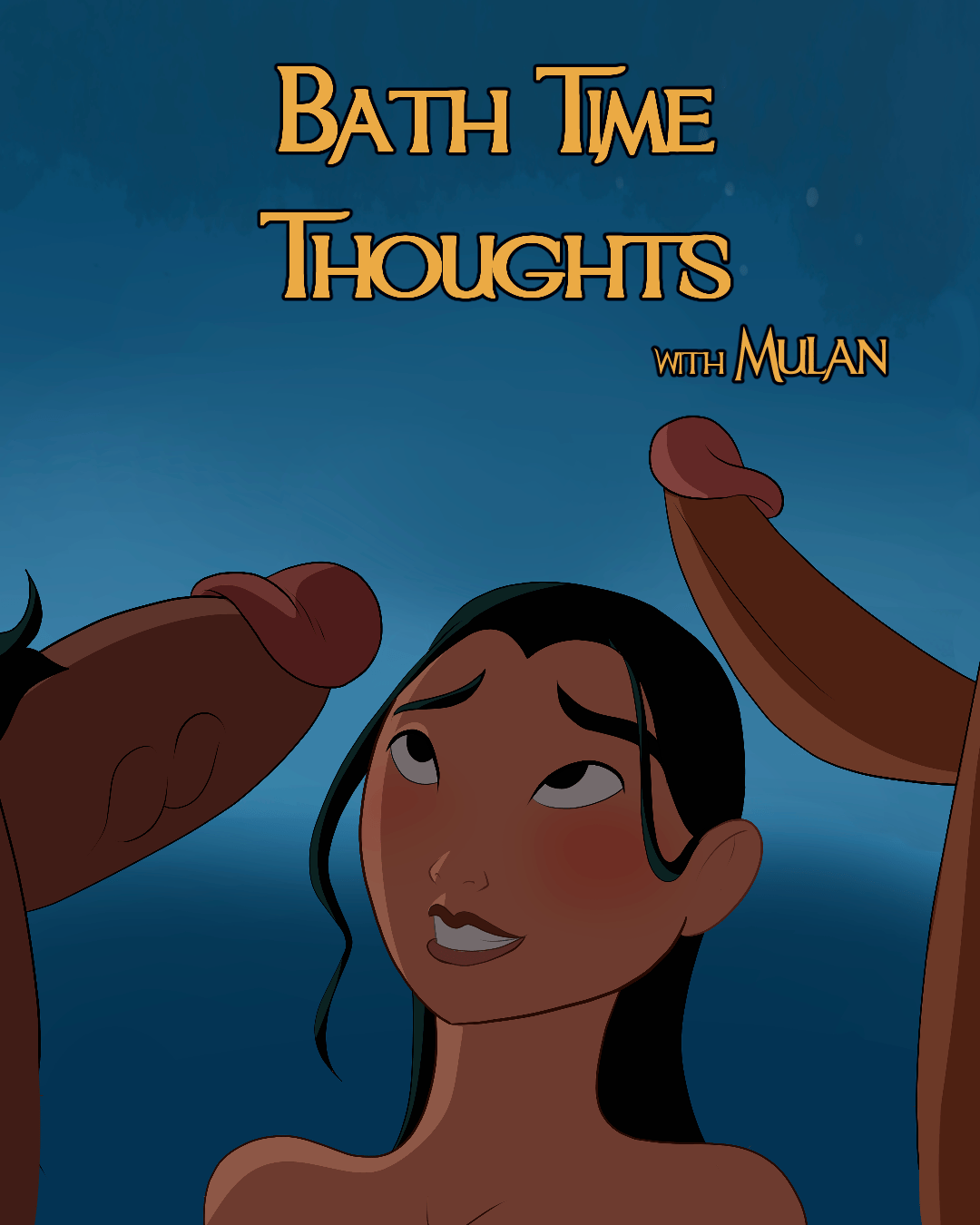 Bath Time Thoughts with Mulan - adult comic cover