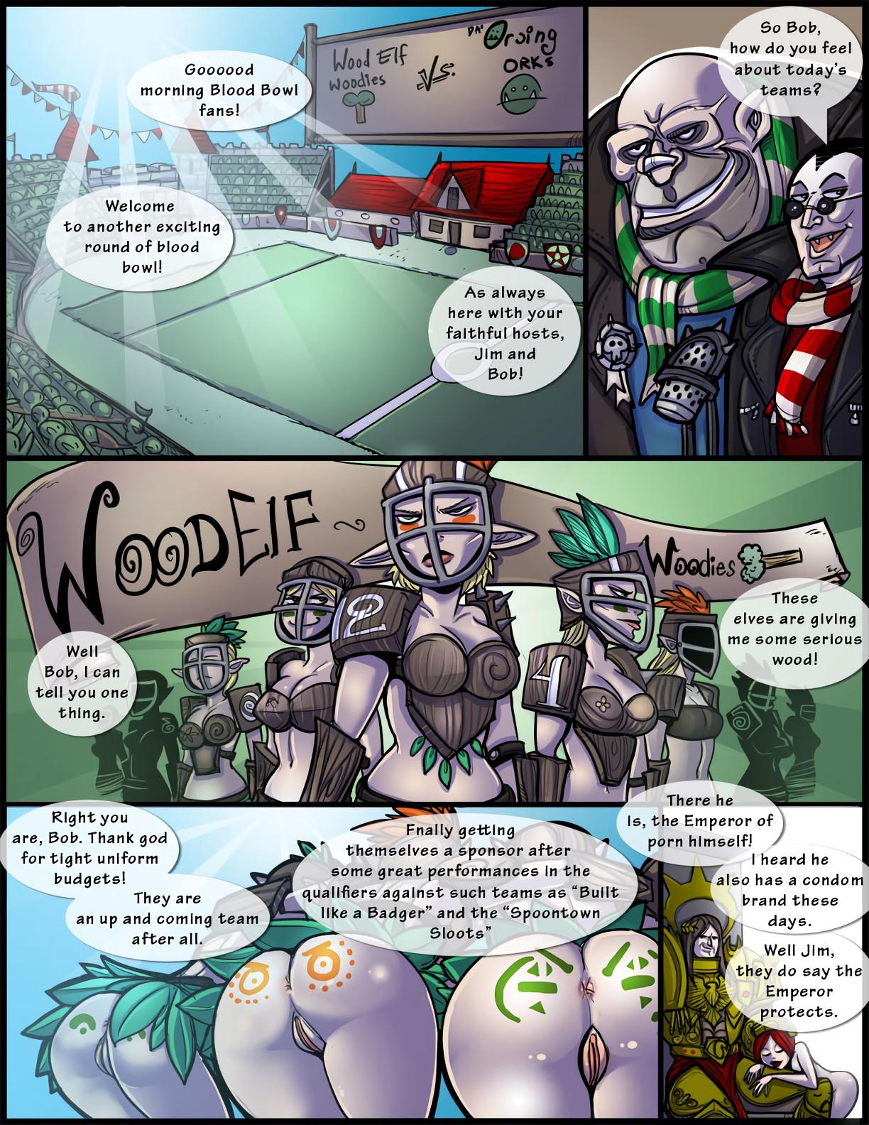 Blood Bowl - adult comic cover