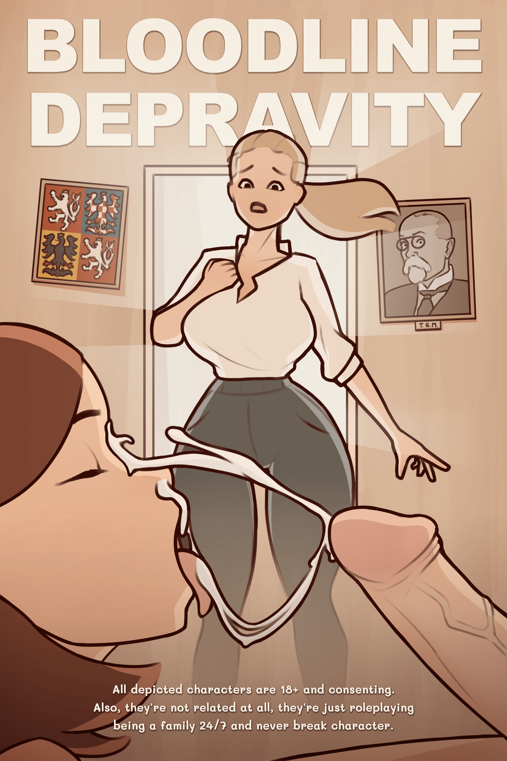 Bloodline Depravity - adult comic cover