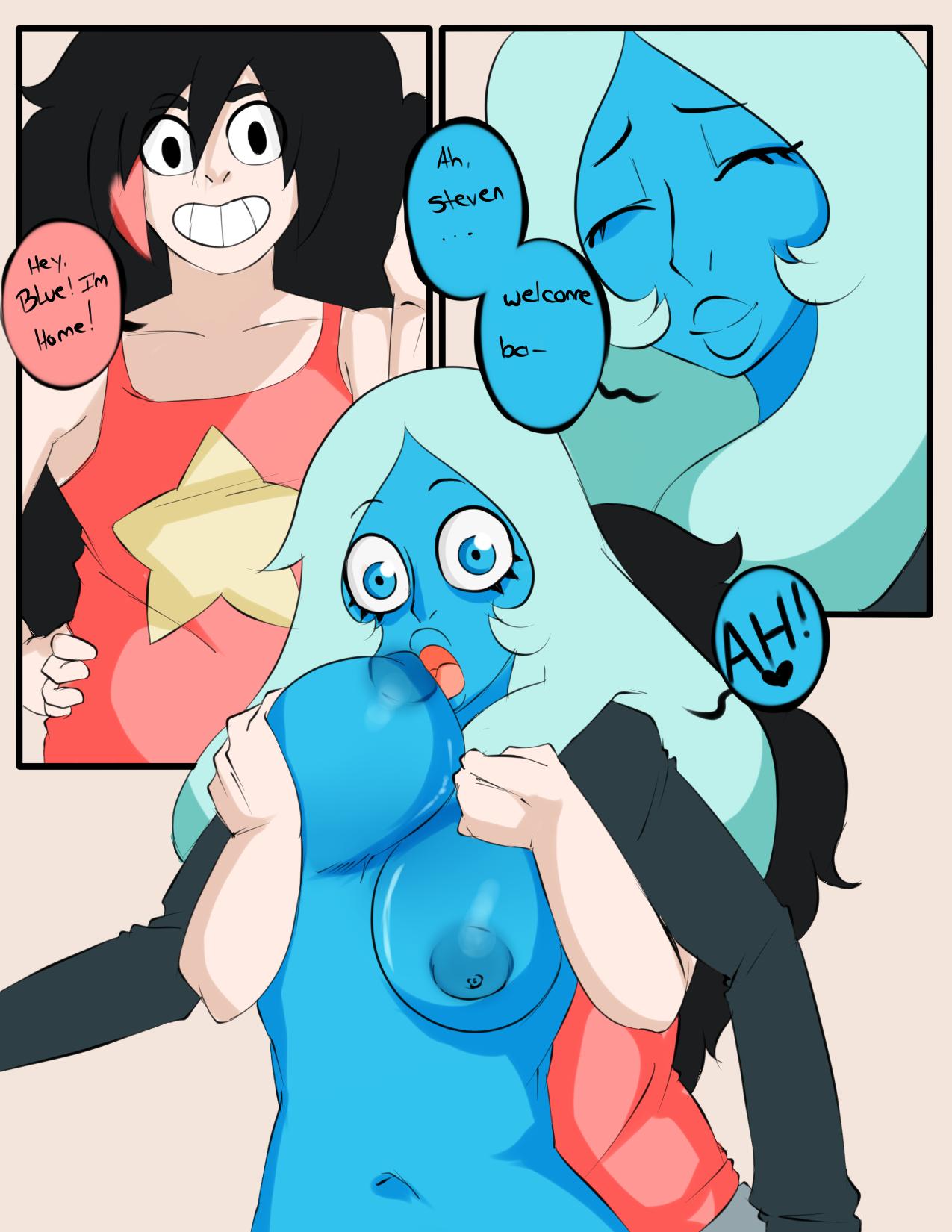 Blue Diamond Waifu - adult comic cover