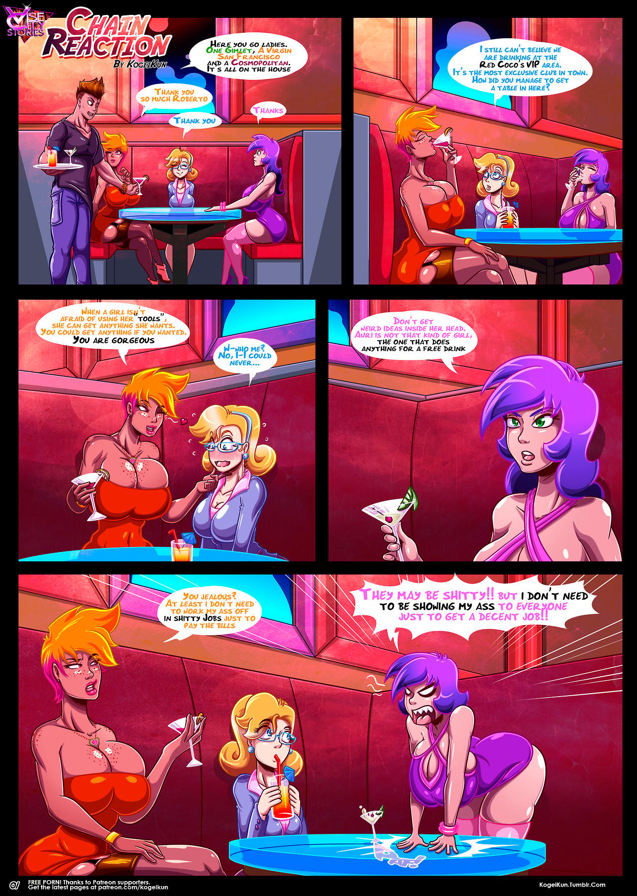 Chain Reaction - adult comic cover