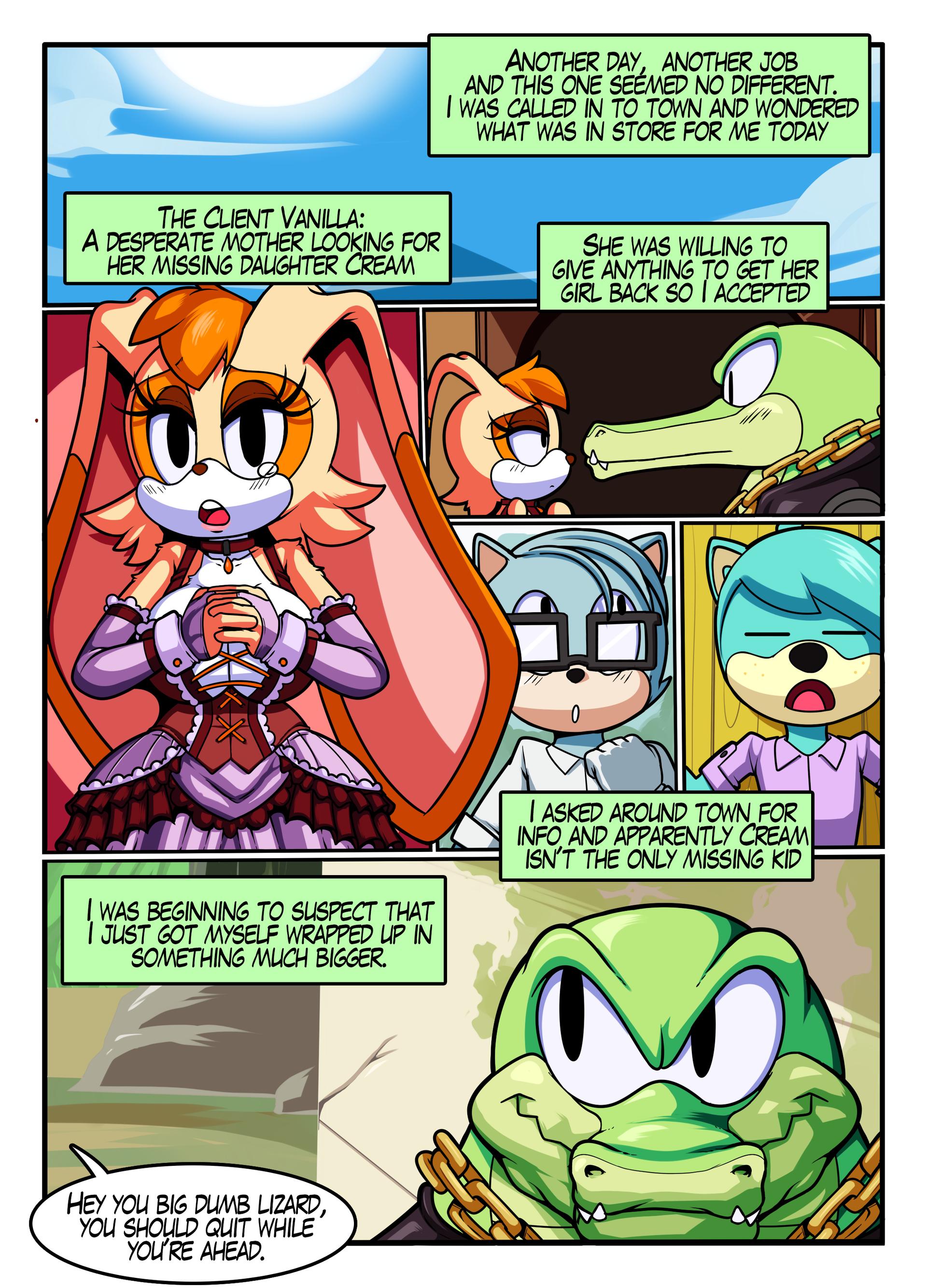 Chaotix Boom - adult comic cover