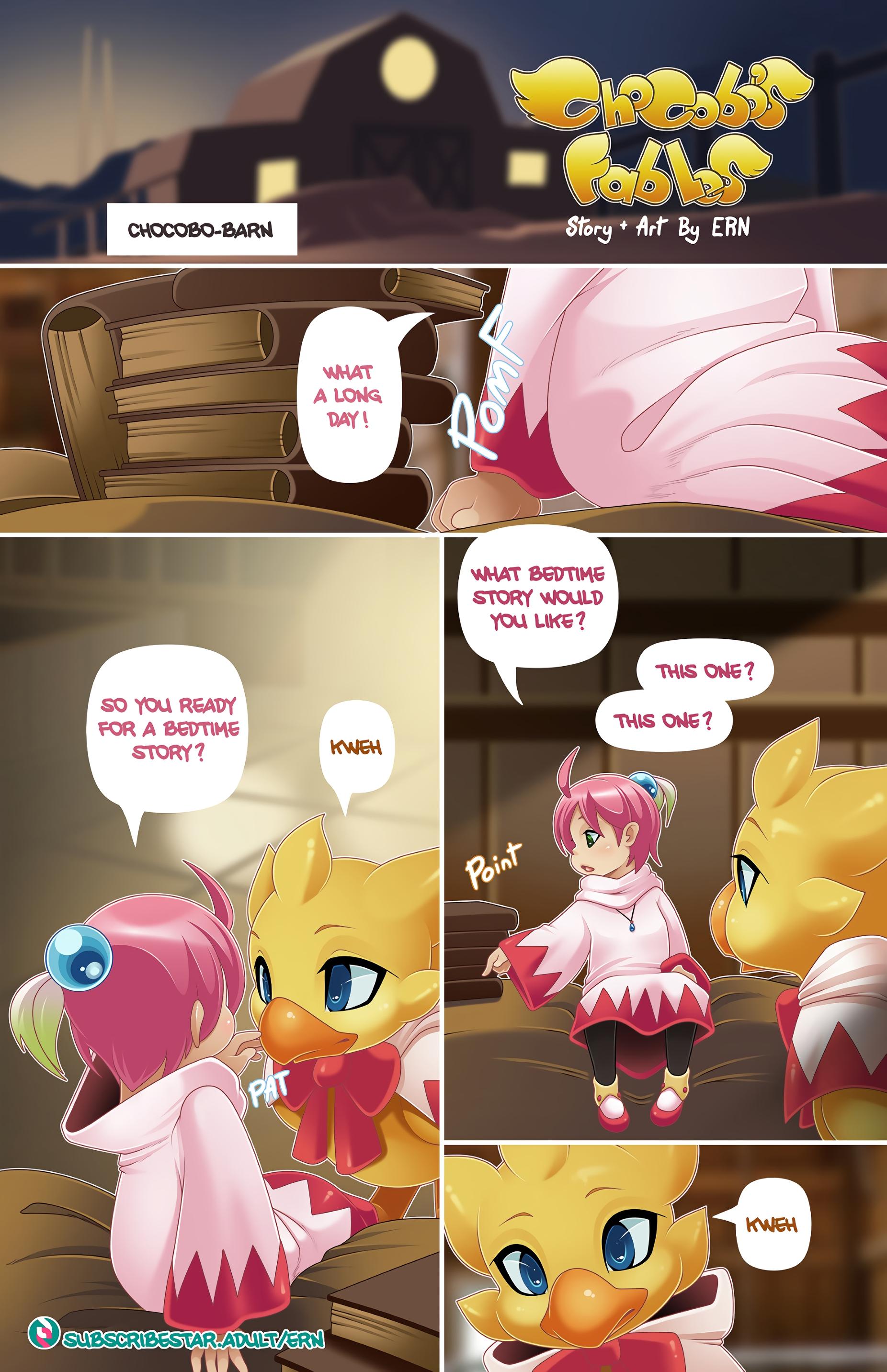 Chocobo Fables - adult comic cover
