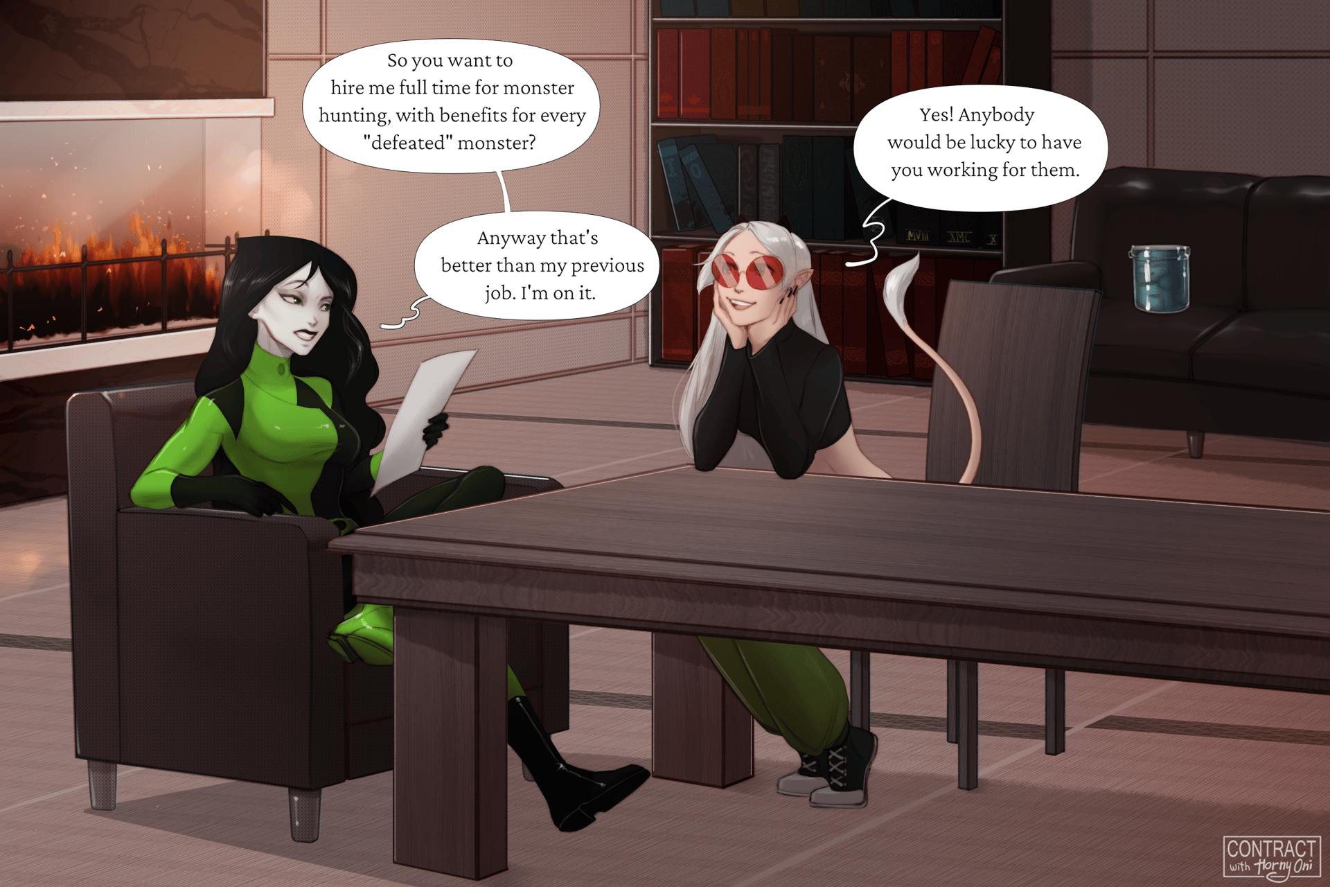 Contract with Shego - adult comic cover