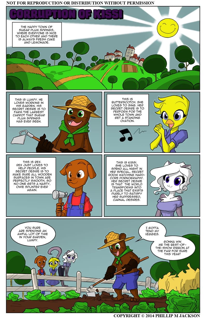 Corruption of Kissi - adult comic cover