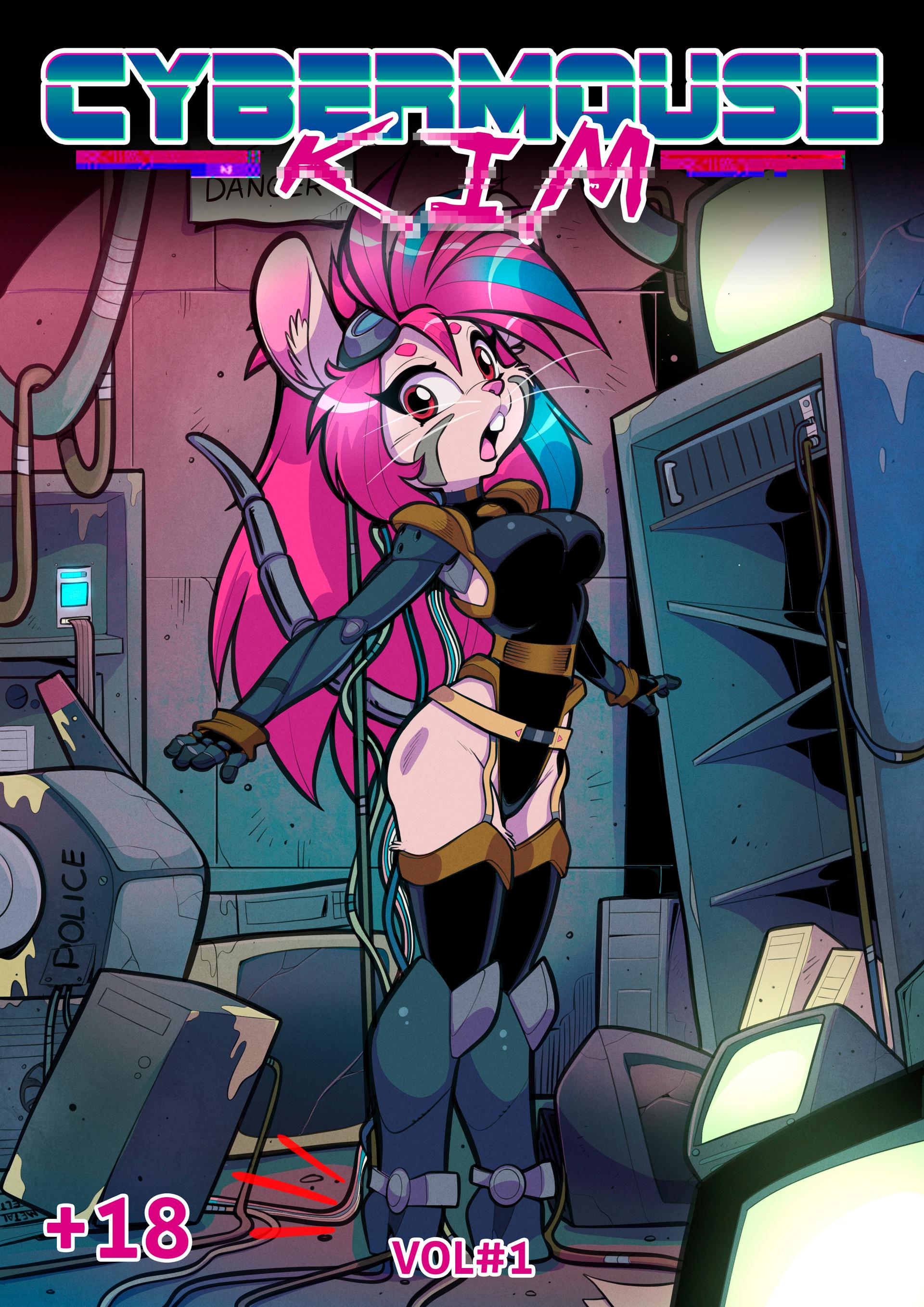 Cybermouse Kim - adult comic cover