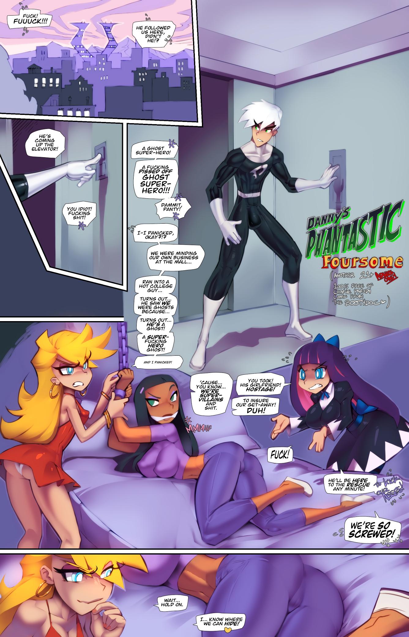 Danny's Phantastic Foursome - adult comic cover