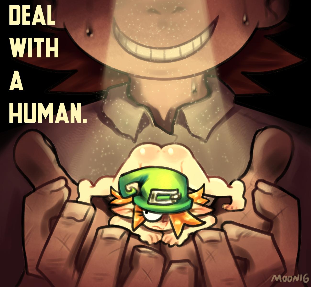 Deal With A Human - adult comic cover