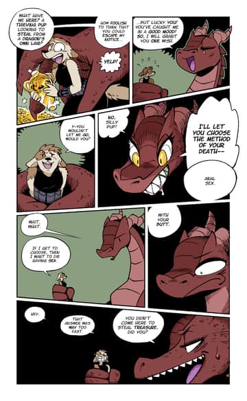 Death by Dragon Butt - Read free adult comic online