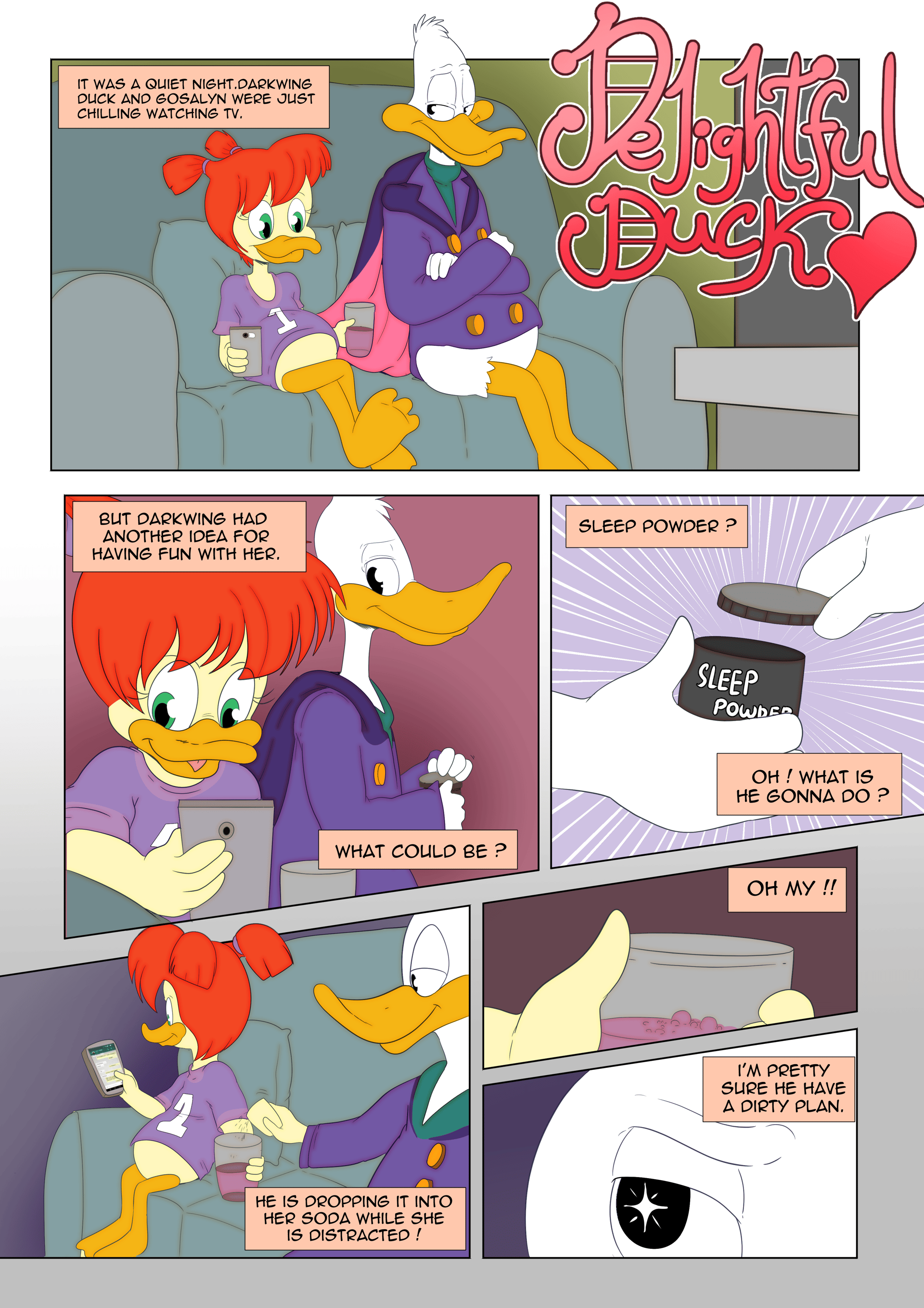 Delightful Duck - adult comic cover