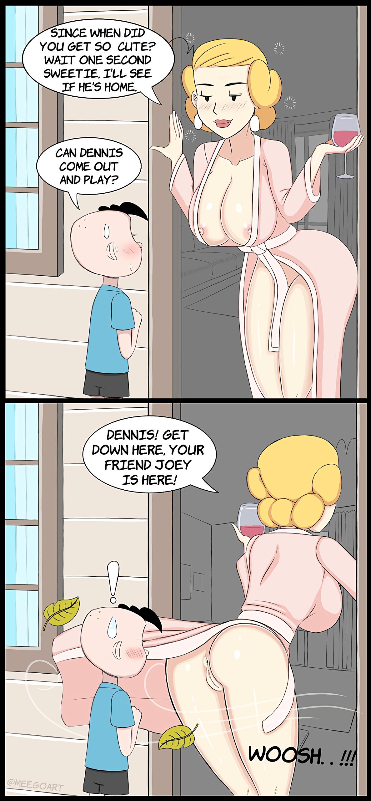 Dennis's Mom is totally hopeless - adult comic cover
