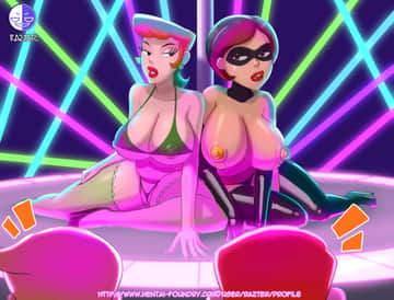 Dexter's mom and Elastigirl Pole Dance - Read free adult comic online