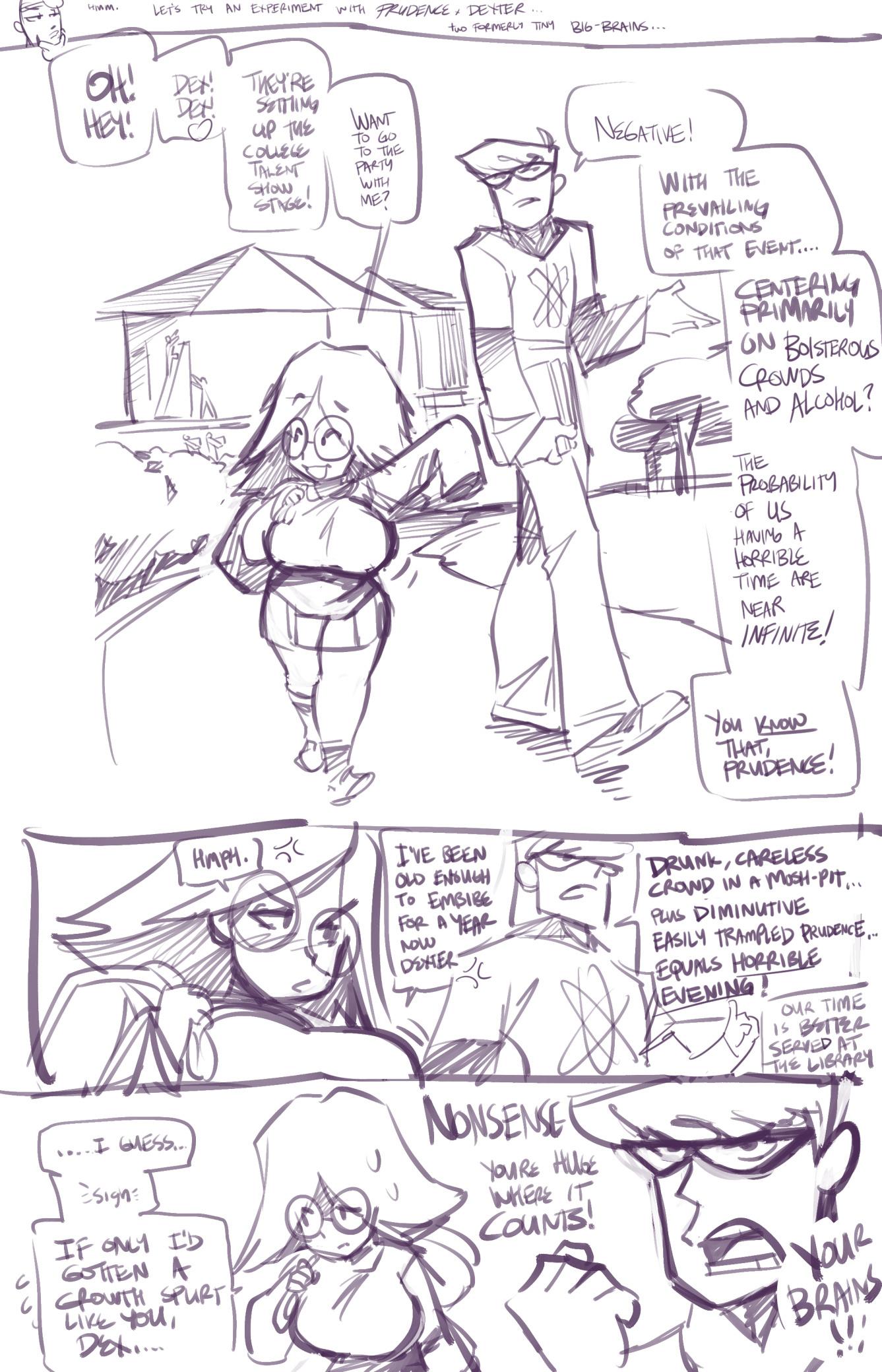 Dexter X Prudence Goof Off - adult comic cover