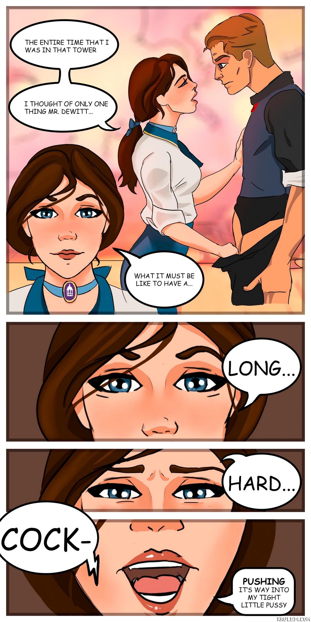 Elizabeth and Mr Dewitt - adult comic cover