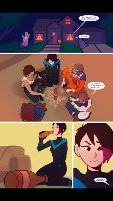Ellie's spooky streak - Read free adult comic online