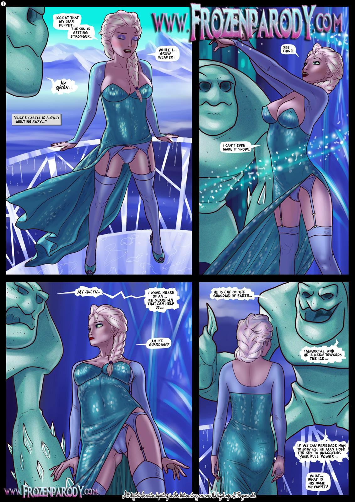 Elsa Meet Jack - adult comic cover