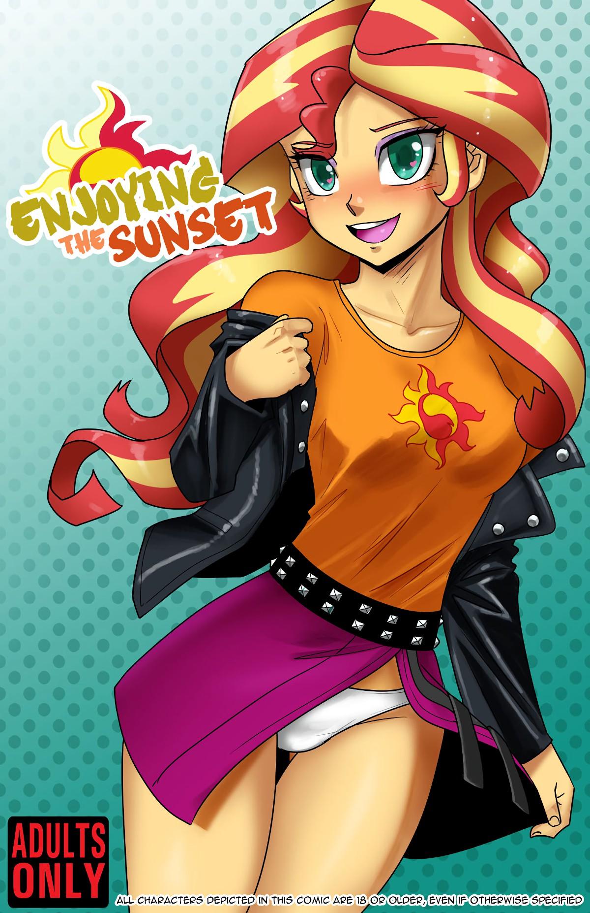 Enjoying the Sunset - adult comic cover