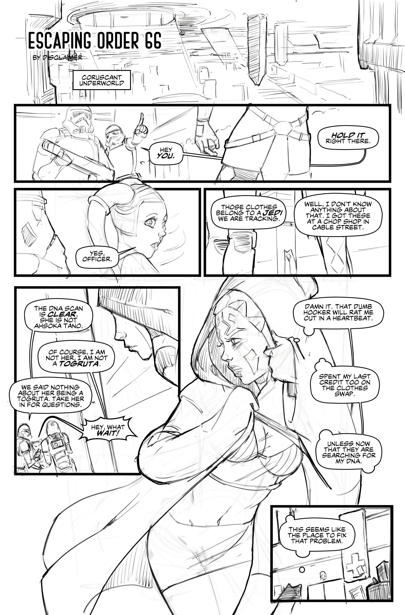 Escape from Order 66 - adult comic cover