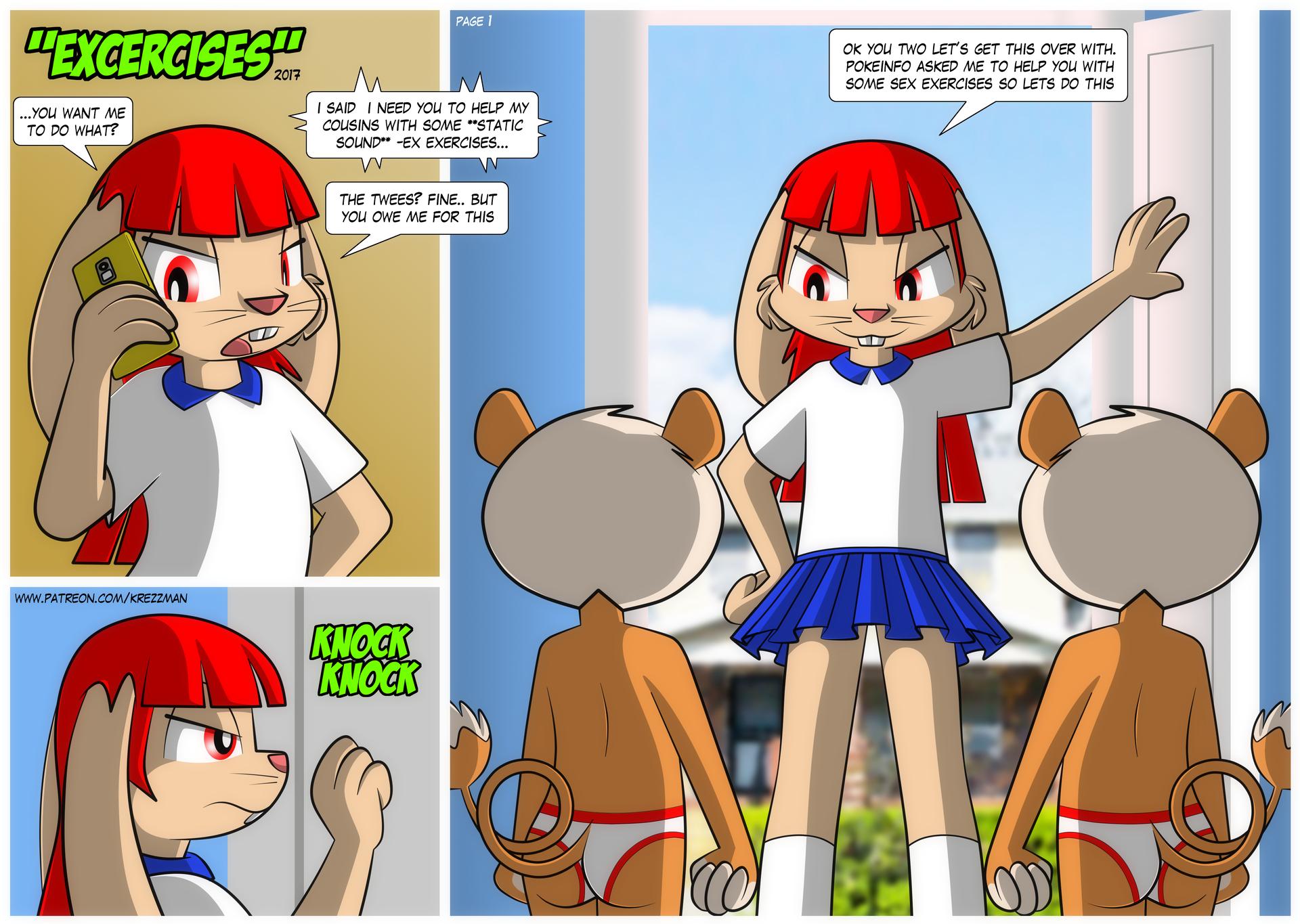 Excercises - adult comic cover
