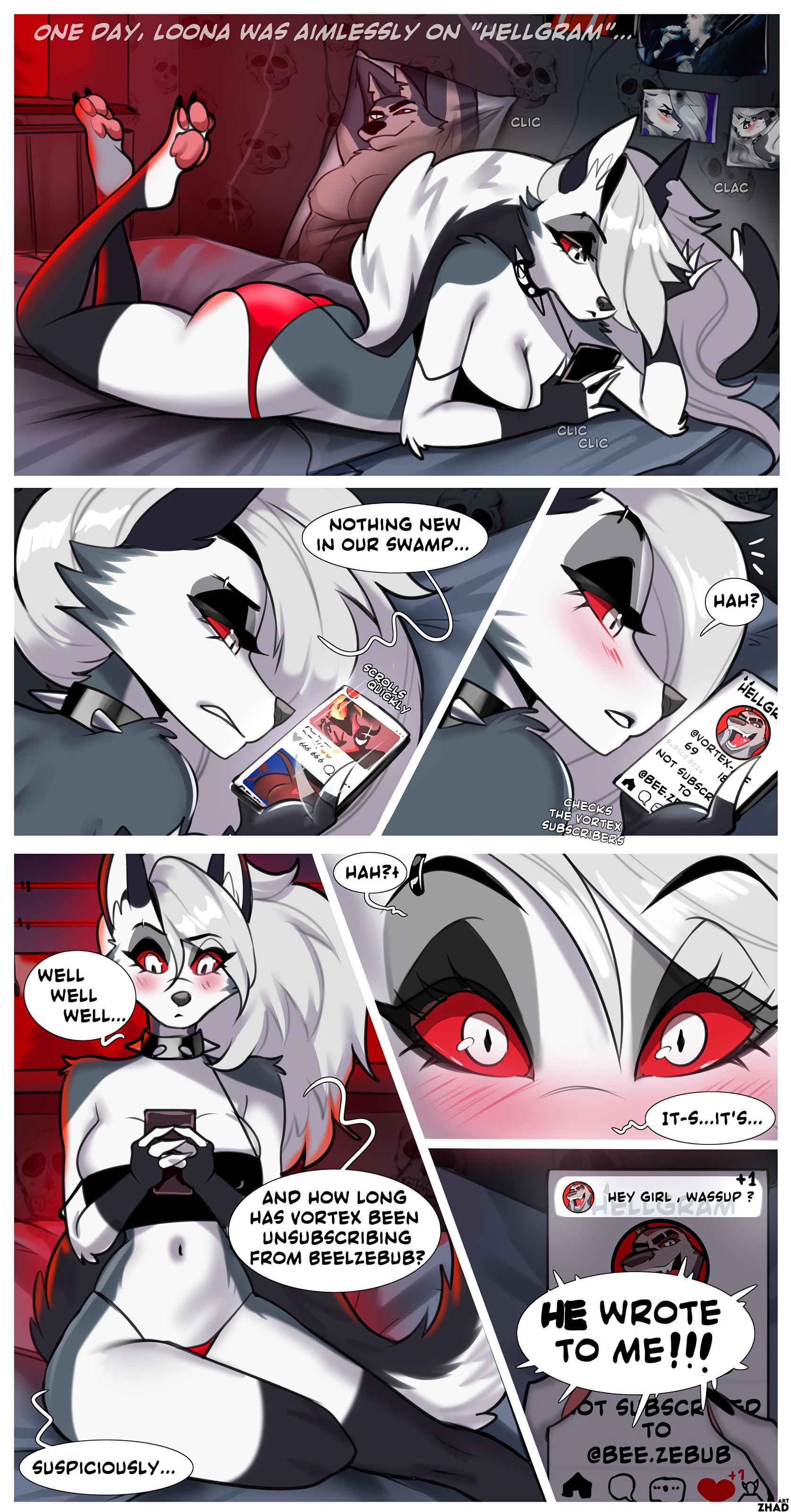 Fan Comic With Loona - adult comic cover