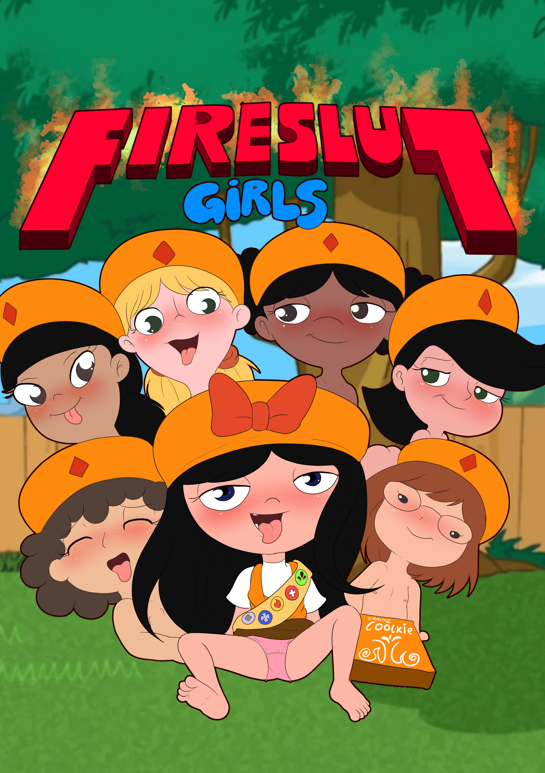 FireSlut Girls - adult comic cover