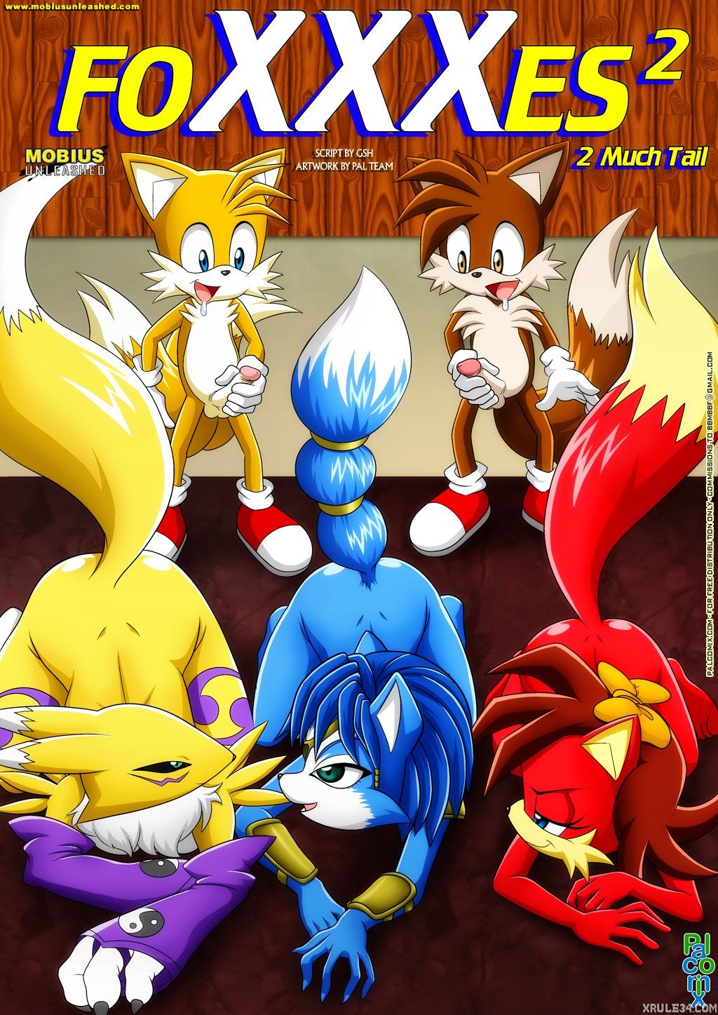 Foxxxes^2 - 2 Much Tail - adult comic cover