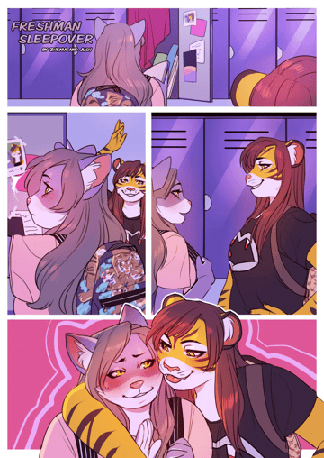 Freshman Sleepover - Read free adult comic online