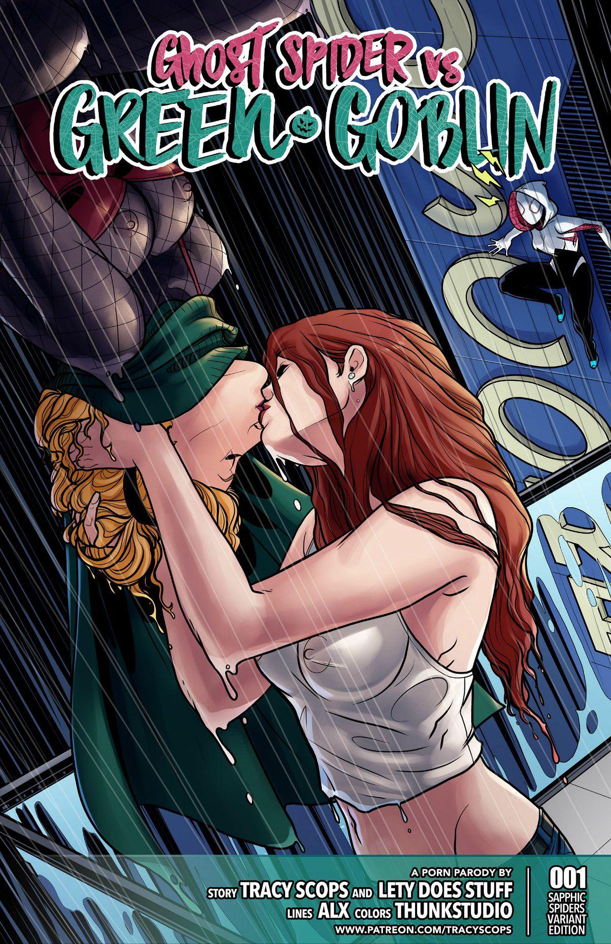 Ghost Spider VS. Green Goblin - adult comic cover
