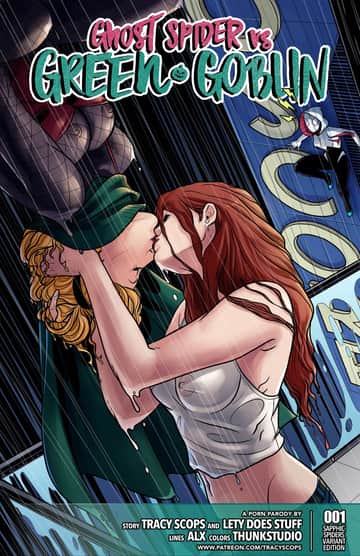 Ghost Spider VS. Green Goblin - Read free adult comic online