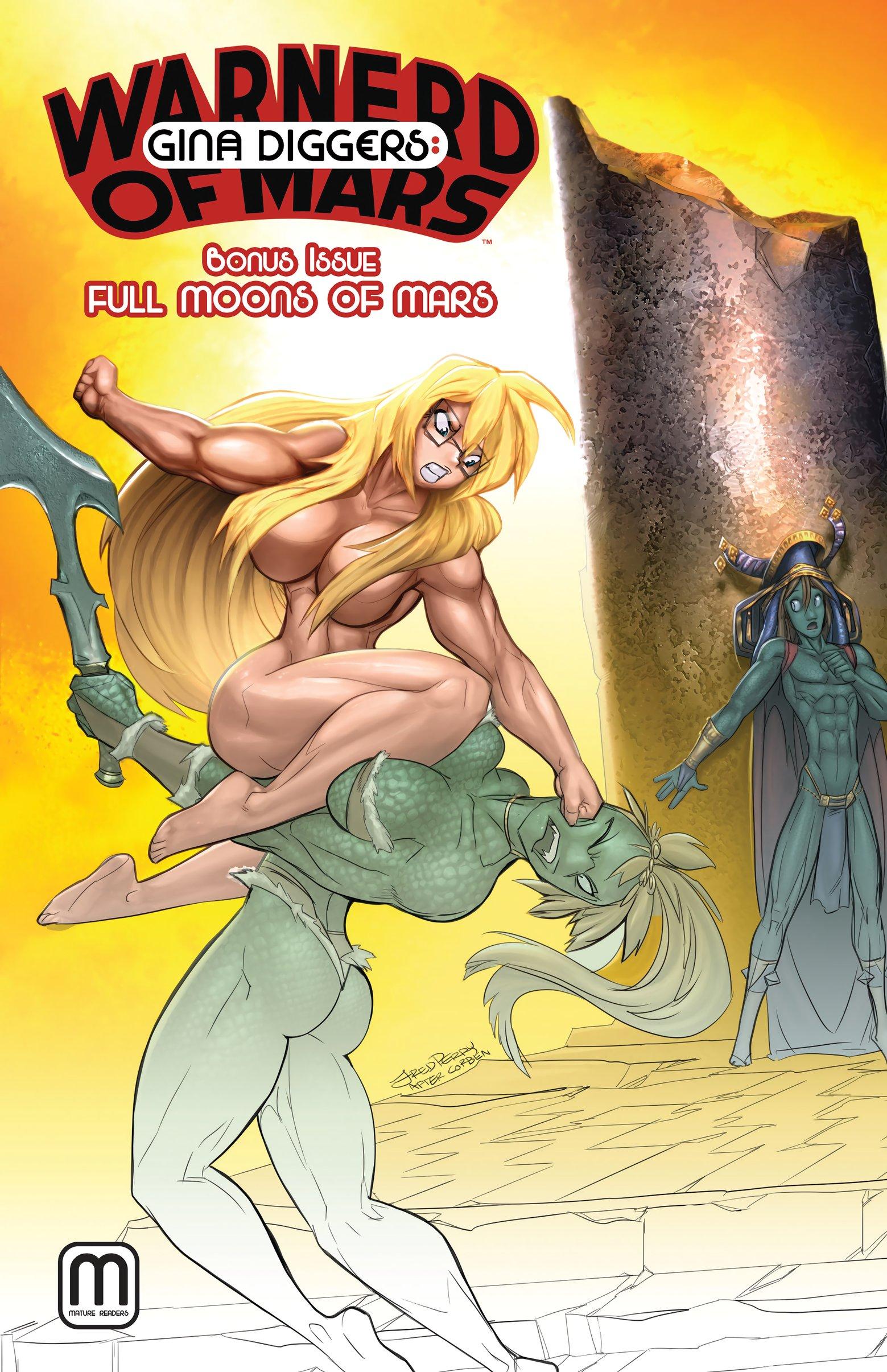 Gina Diggers: Warnerd of Mars - adult comic cover