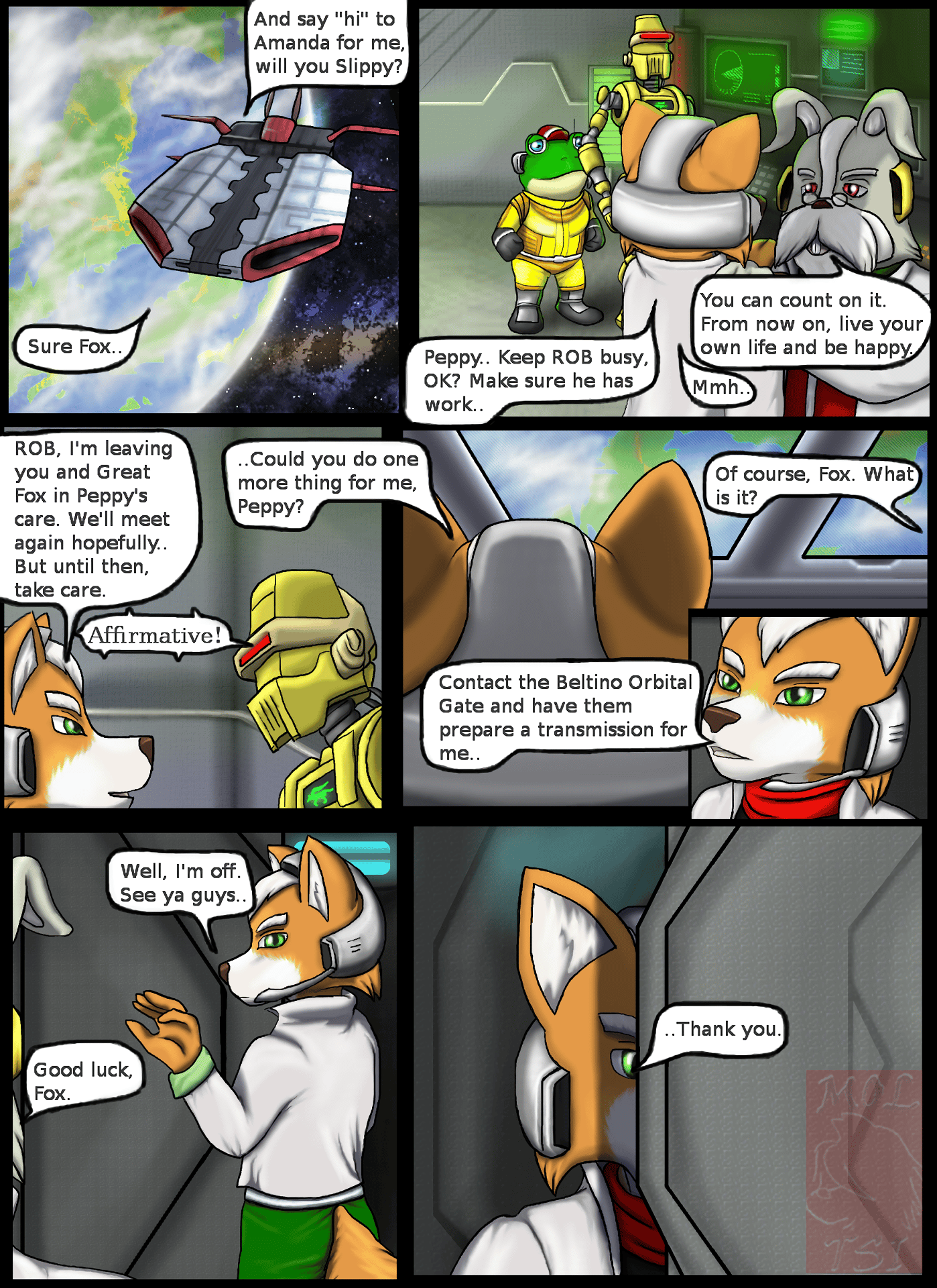 Good Bye Star Fox - adult comic cover