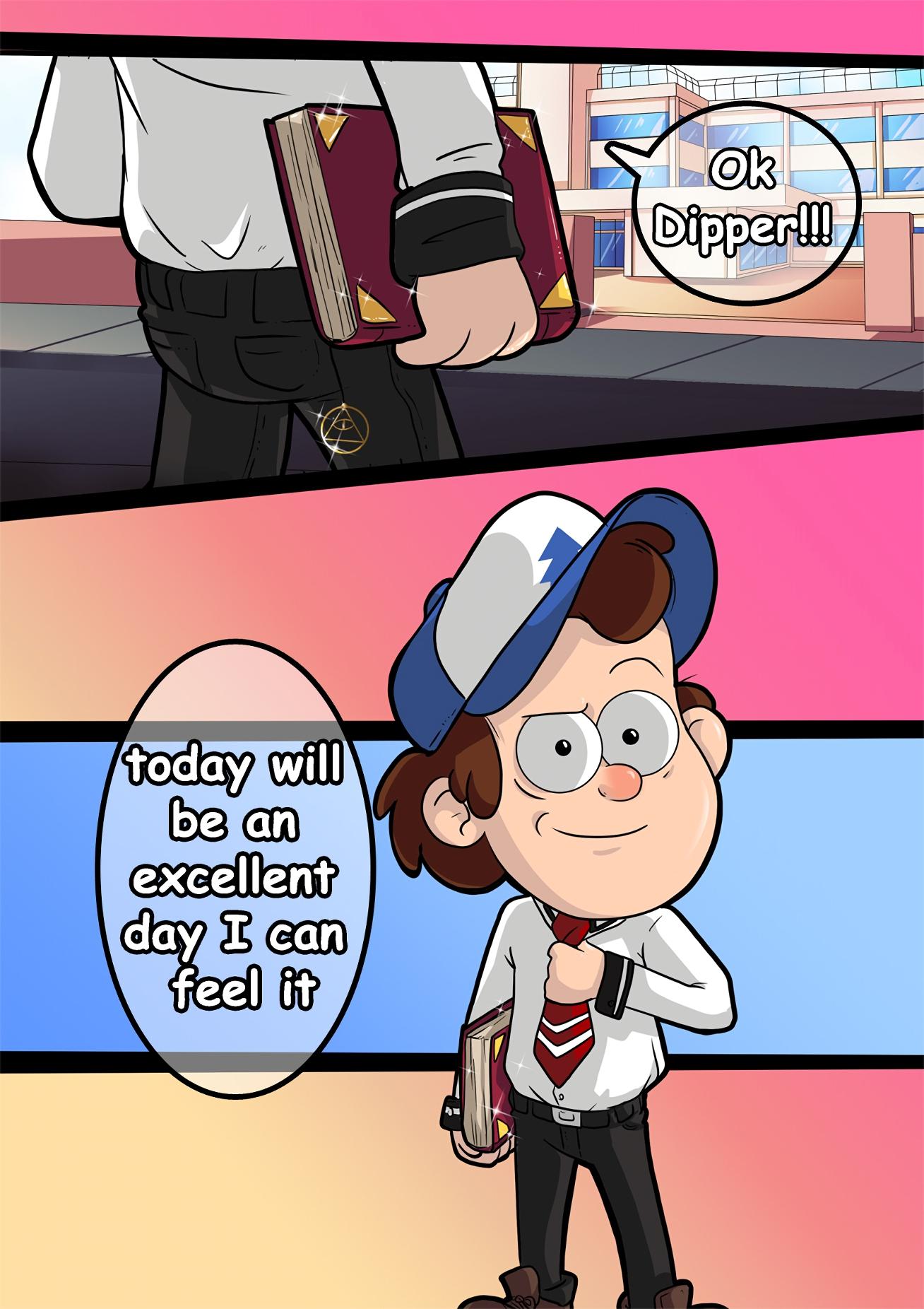 Gravity Falls and Bible Black - adult comic cover